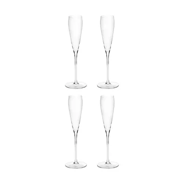 Silhouette flute champagne glass 15 cl 4-pack - Clear - Serax