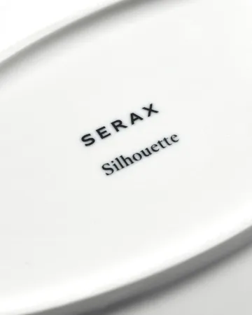 Silhouette oval plate M 15x24.5 cm 4-pack - White - Serax