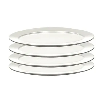 Silhouette oval plate S 10x18.5 cm 4-pack - White - Serax