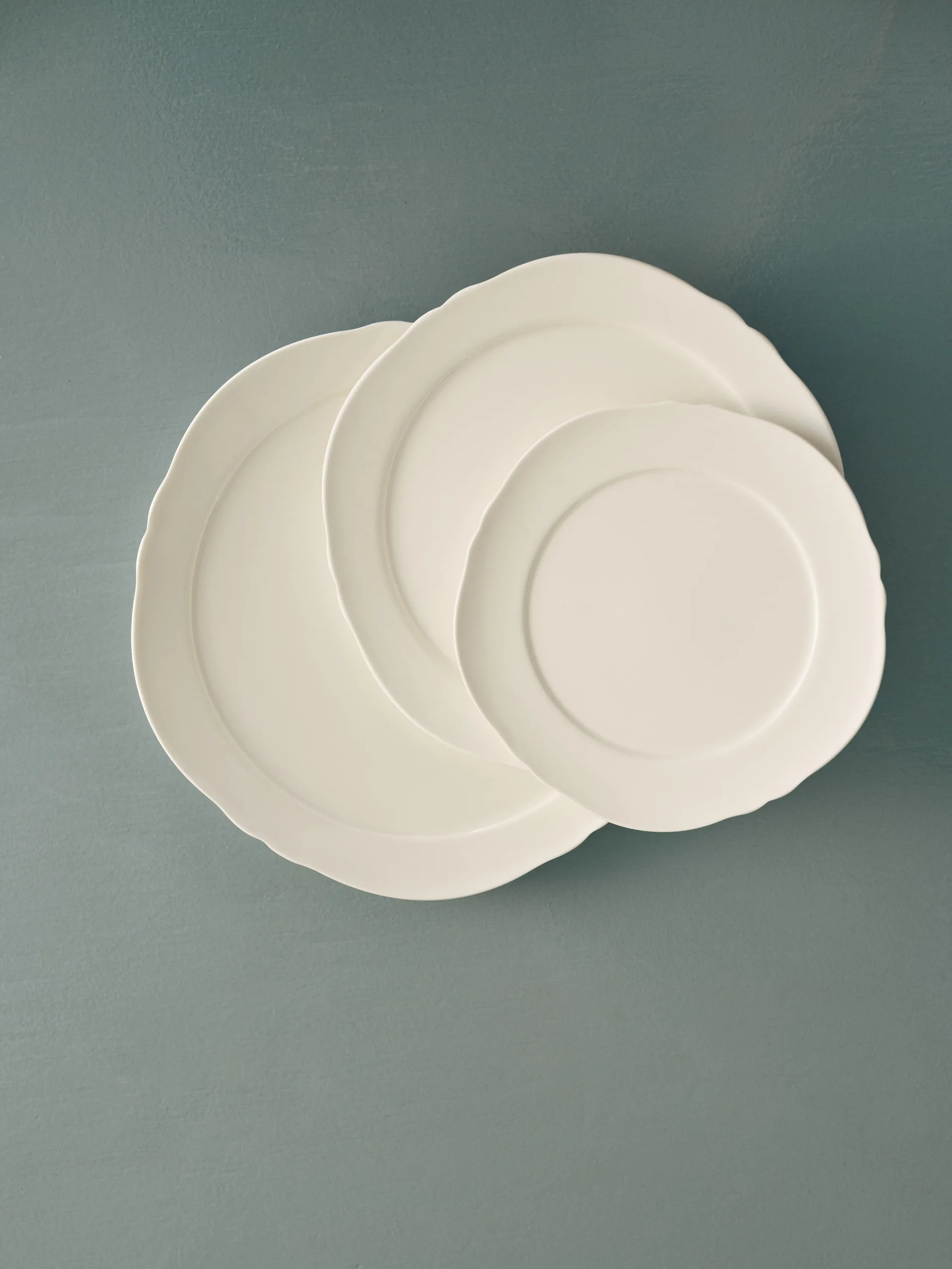 Silhouette plate L Ø26 cm 4-pack, White Serax