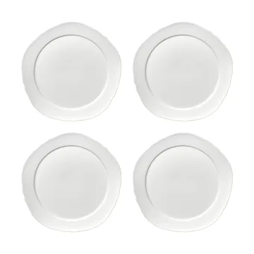 Silhouette plate M Ø23.5 cm 4-pack - White - Serax