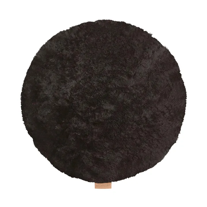 Jill padded chair cushion - Black, Ø36 cm - Shepherd of Sweden