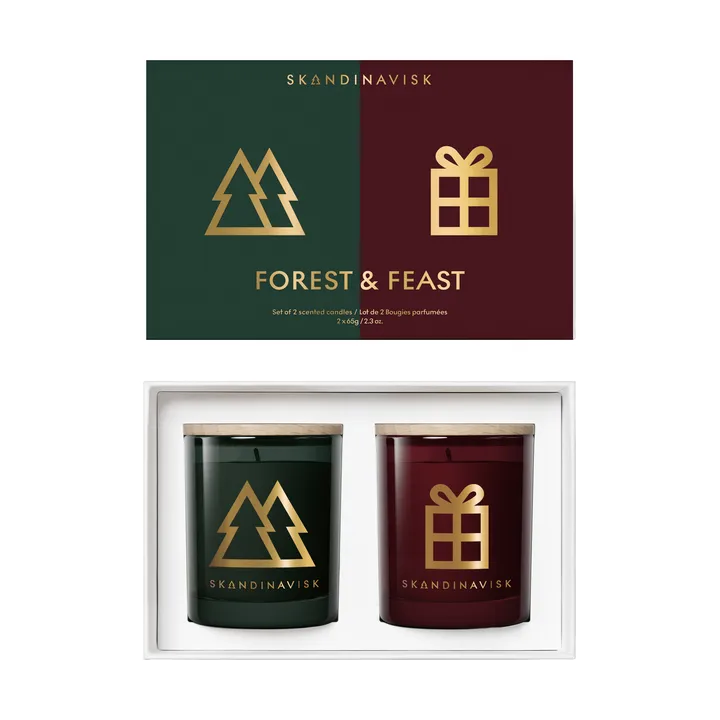 Forest & Feast scented candle gift set 2 pieces - 65 g - Skandinavisk