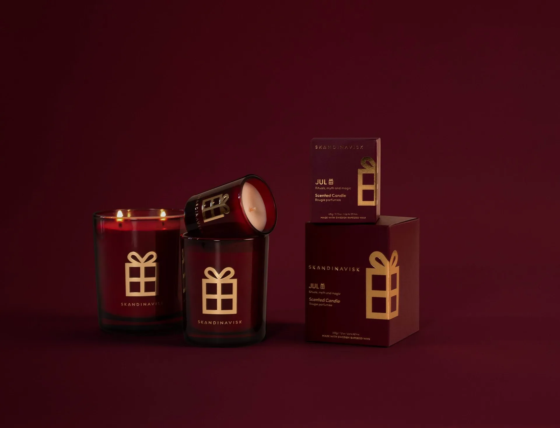Jul Gold Symbol scented candle, 200 g Skandinavisk