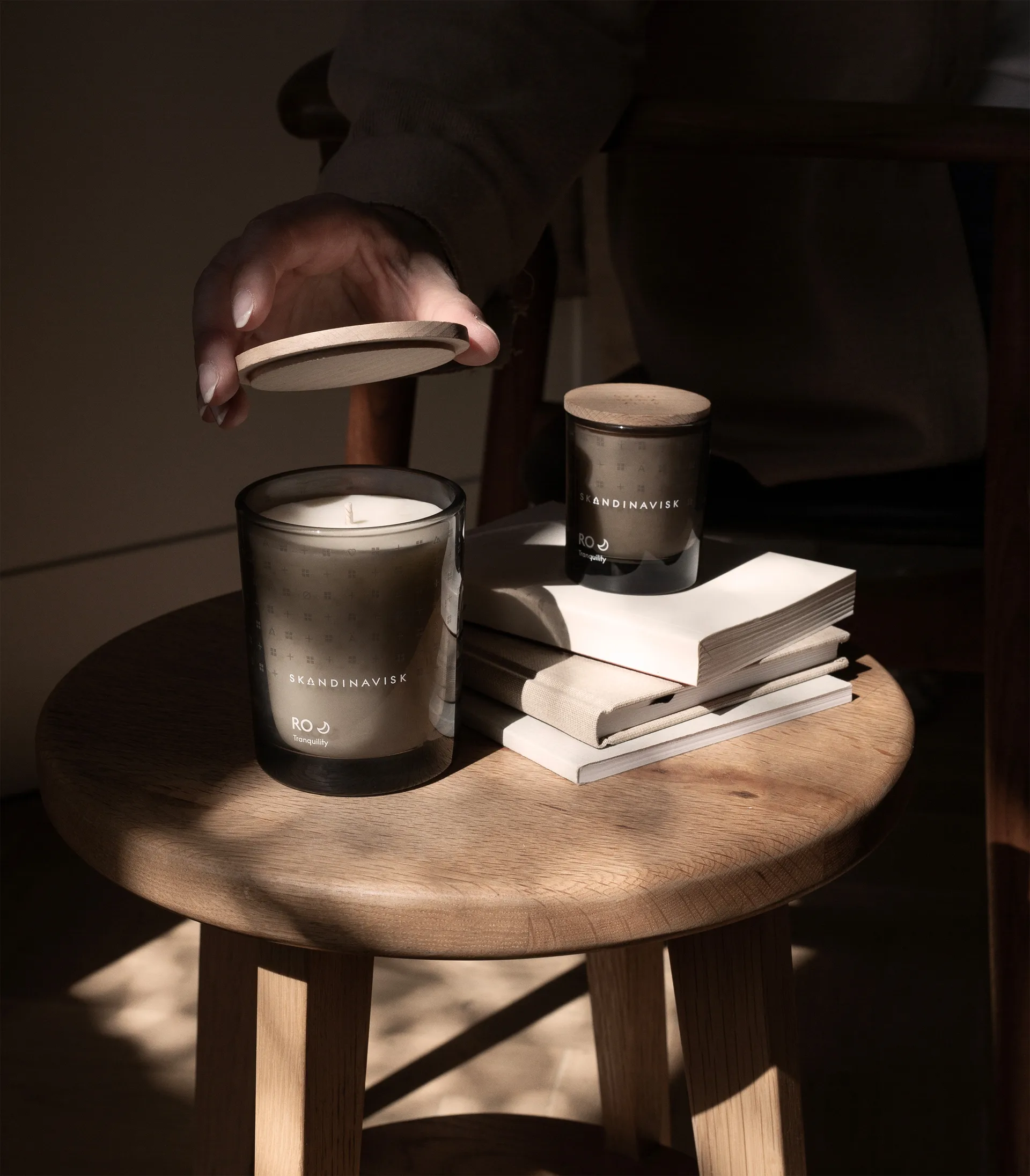 Ro scented candle with lid, 200 g Skandinavisk
