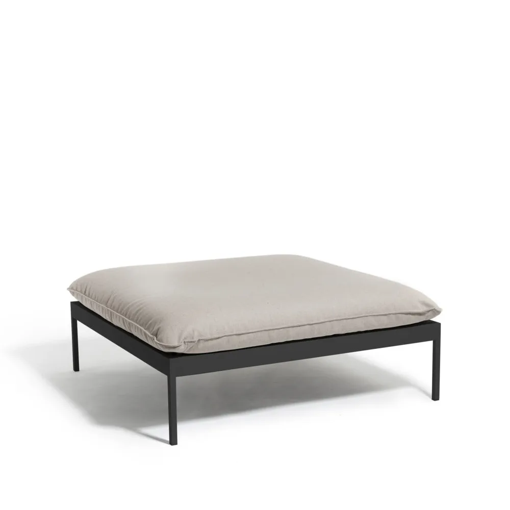 Bönan foot stool, Light grey-dark grey aluminium Skargaarden