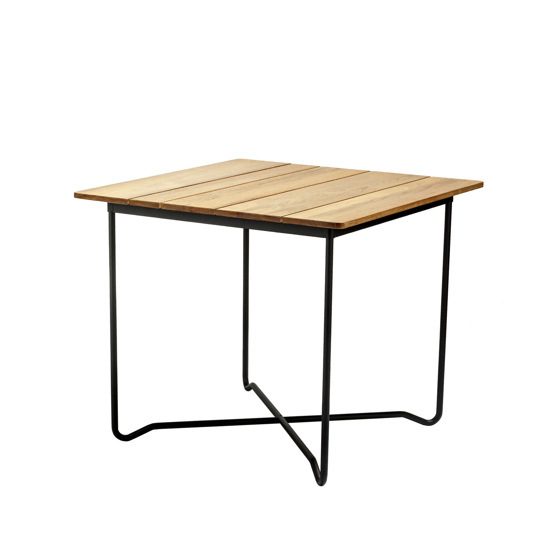 Grinda table, Teak, small, black frame Skargaarden