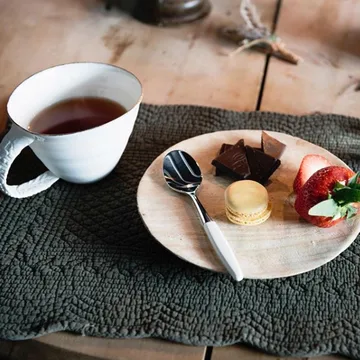 Skaugum dessert spoon 6-pack Pure White - Skaugum of Norway