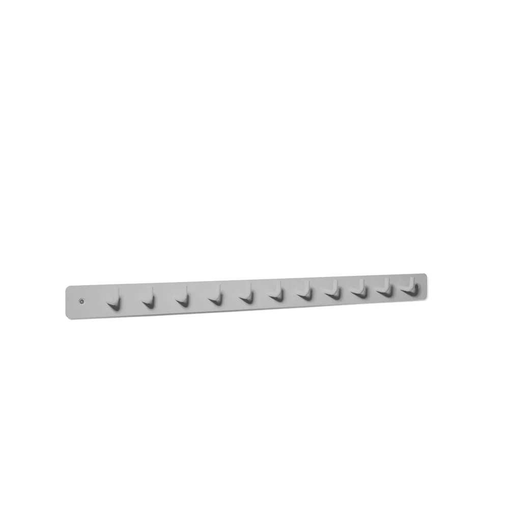 Etcetera 11 hook rack, Light grey SMD Design