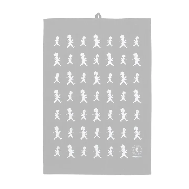 Solstickan tea towel 50x70 cm - Grey-white - Solstickan Design