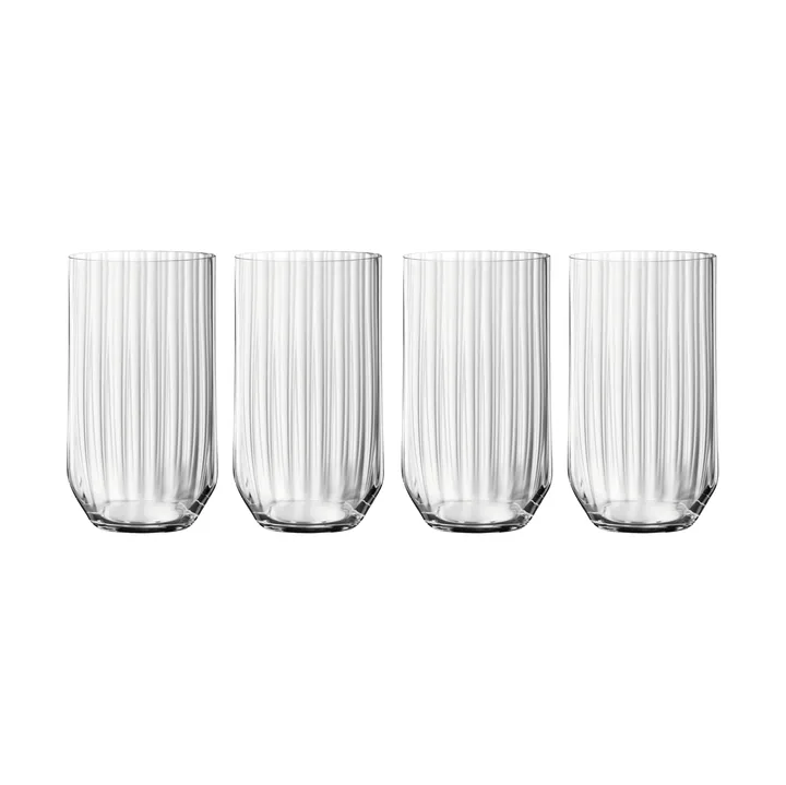 Linear long drink glass 44.5 cl 4-pack - Clear - Spiegelau