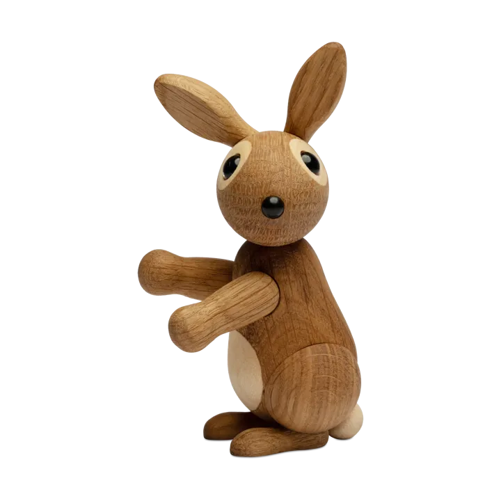 Bounce rabbit decoration 9.5 cm - Oak - Spring Copenhagen