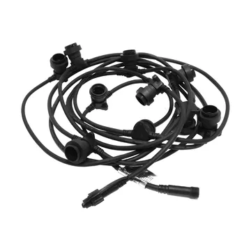 Connecta light string E27 7.35 m - Black - Star Trading