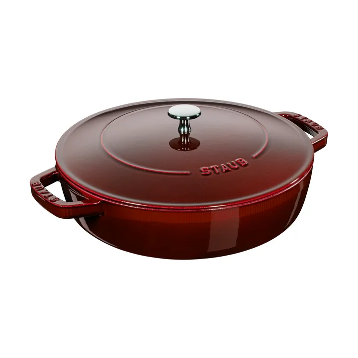 Staub Chistera braiser cast iron Ø24 cm - Grenadine red - STAUB