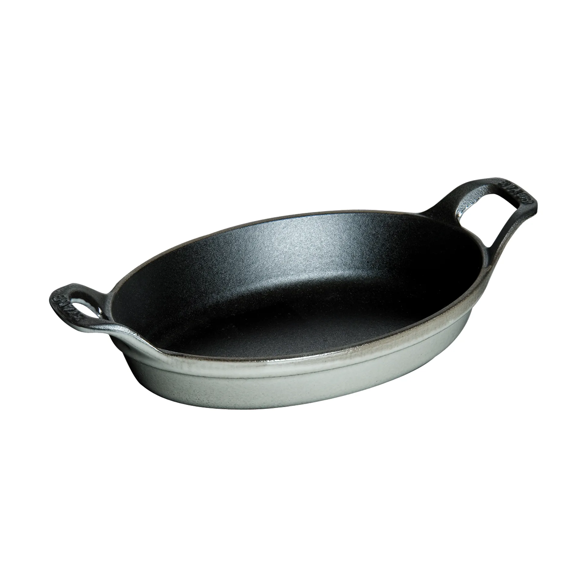 Staub oval baking dish cast iron 15 cm, Graphite gray STAUB