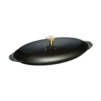 Staub oval fish dish - black - STAUB