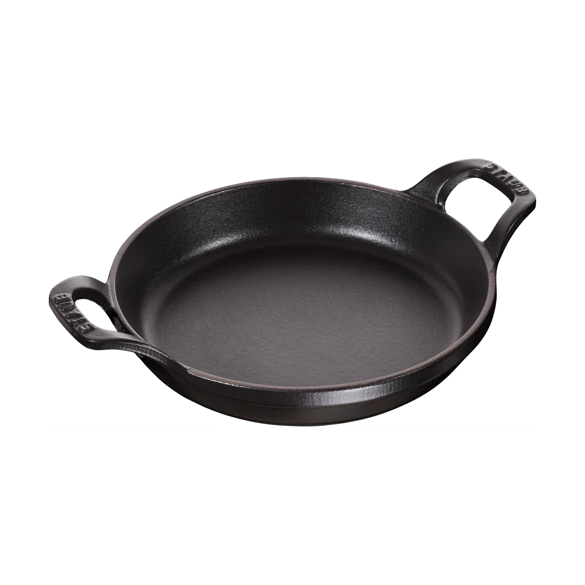 Staub round baking dish cast iron Ø16 cm, Black STAUB
