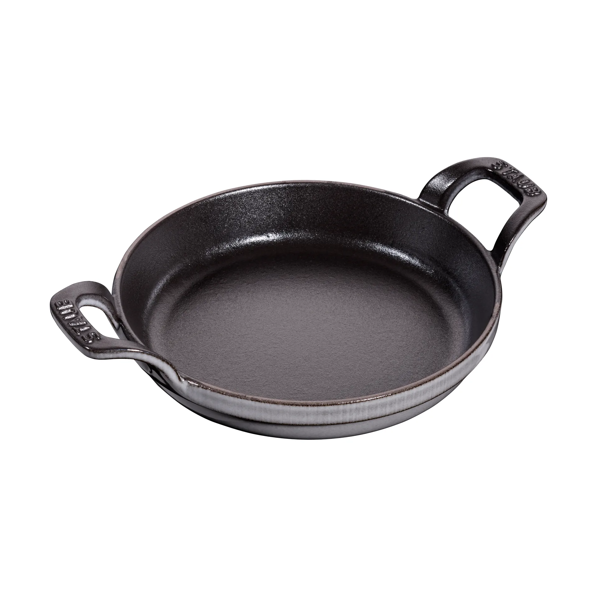 Staub round baking dish cast iron Ø16 cm, Graphite gray STAUB