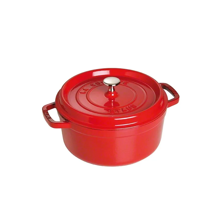 Staub round casserole dish 3.8 l, red STAUB