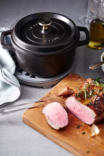 Staub round casserole dish 5.2 l - black - STAUB
