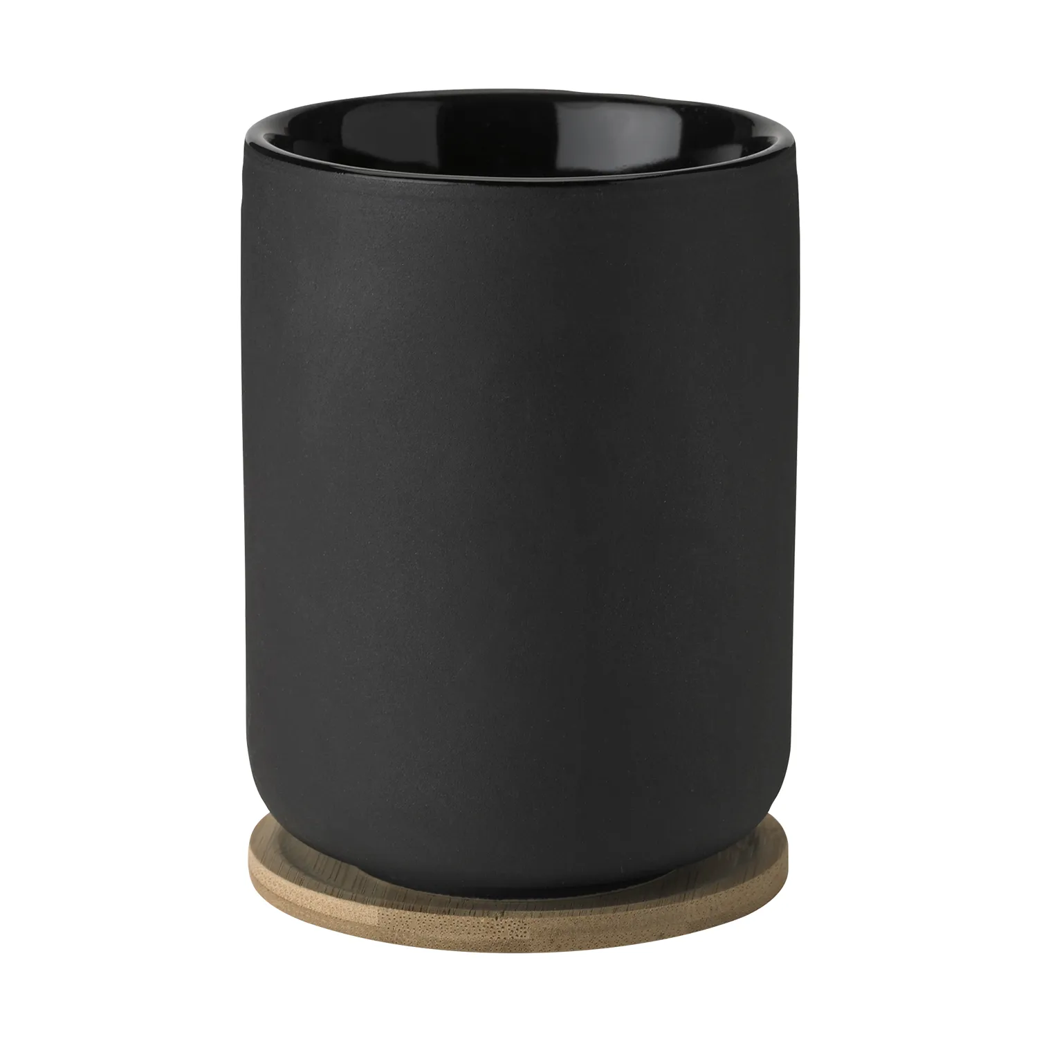 Theo thermal mug with coaster 25 cl, Black Stelton