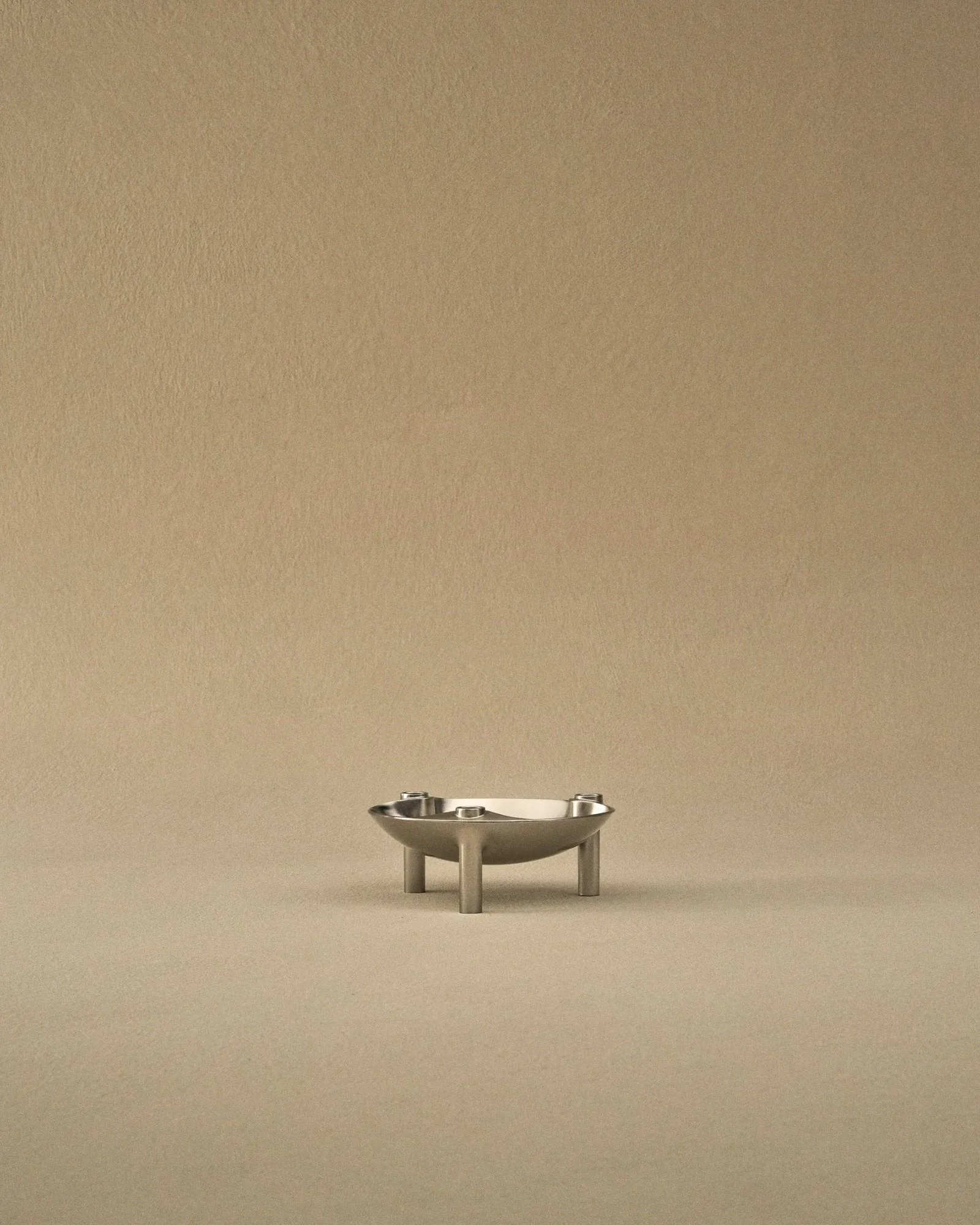 Nagel bowl, Brushed chrome, Ø13,8x5,6 cm STOFF Nagel