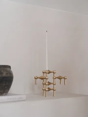 Nagel candle holder - Brushed brass - STOFF Nagel