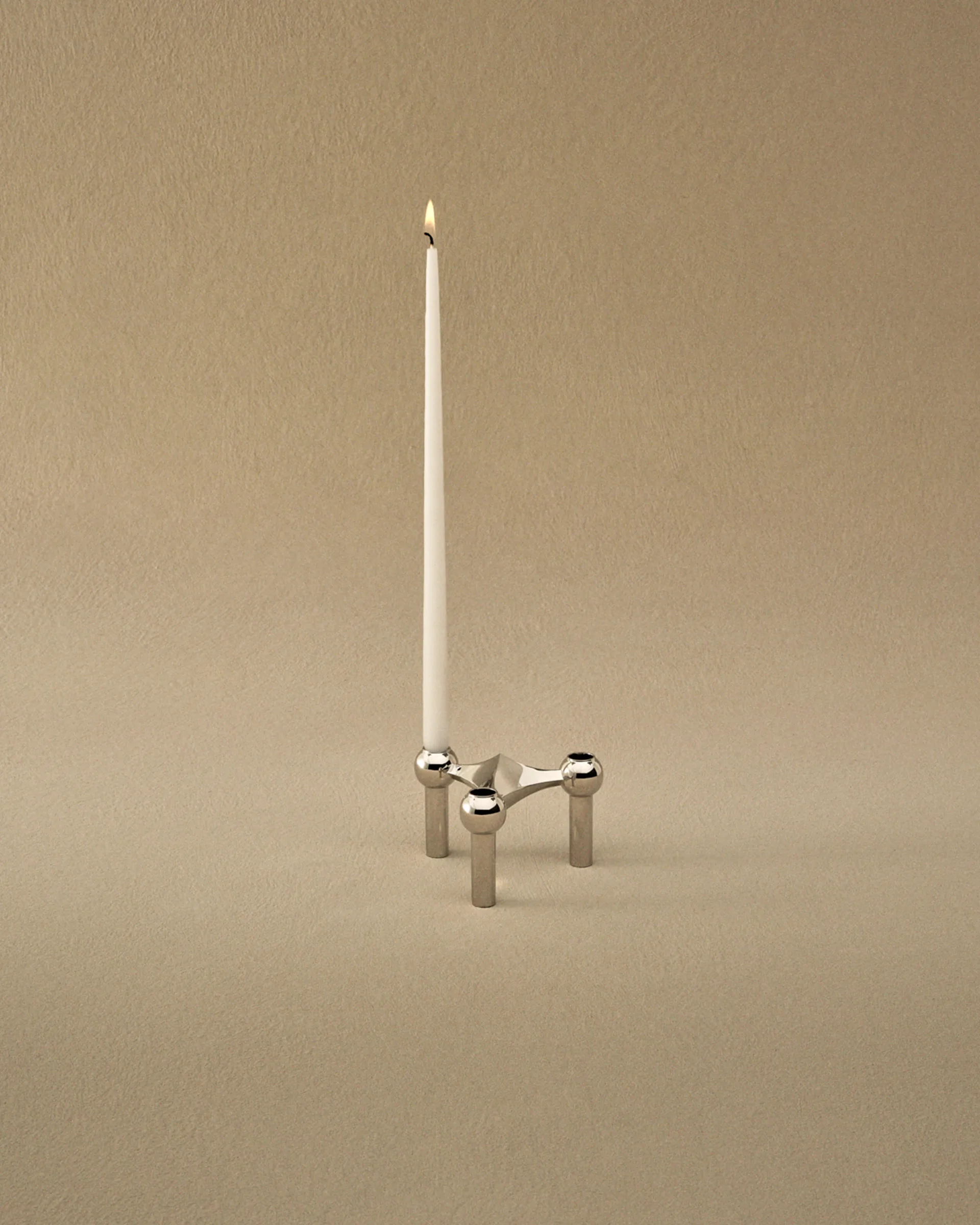 Nagel candle holder, chrome STOFF Nagel