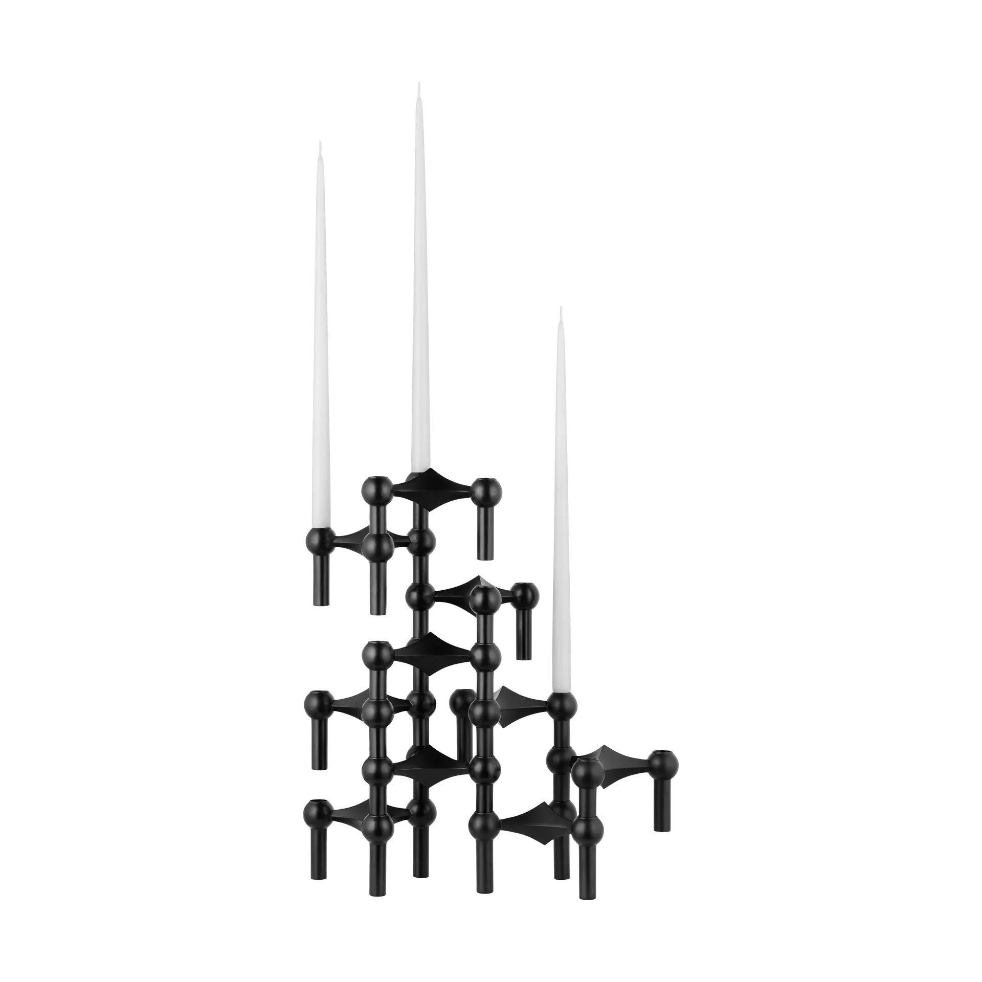 Nagel candle holder, matte black STOFF Nagel