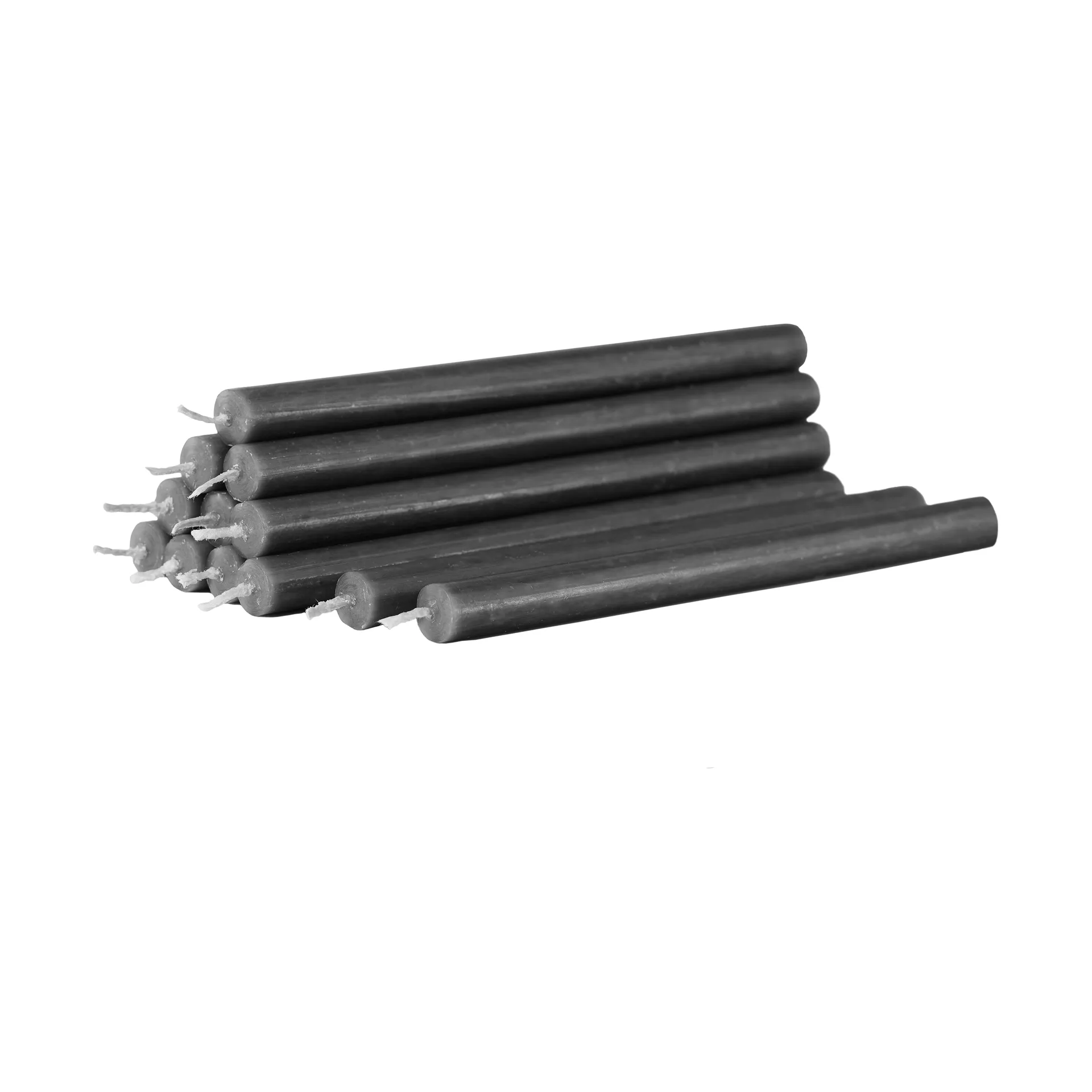 Nagel candles 12-pack, Anthracite STOFF Nagel