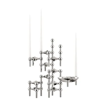 STOFF Nagel candle sticks 3-pack - chromium - STOFF Nagel