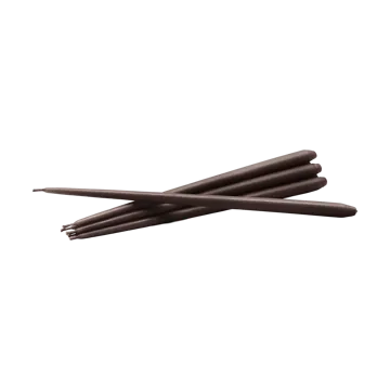 STOFF Nagel tapered candle by ester & erik 6-pack - Espresso - STOFF Nagel