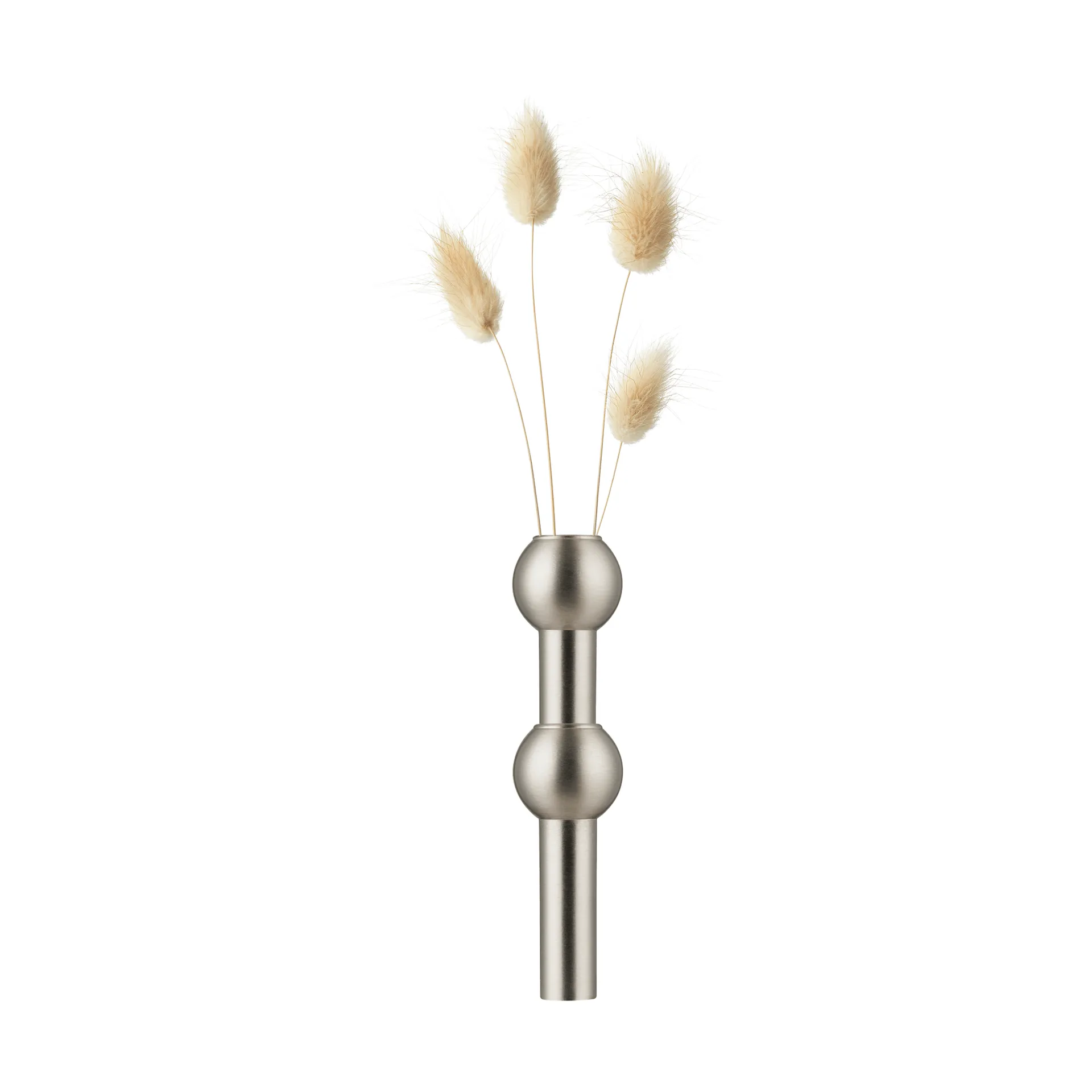STOFF Nagel vase, Brushed chrome STOFF Nagel