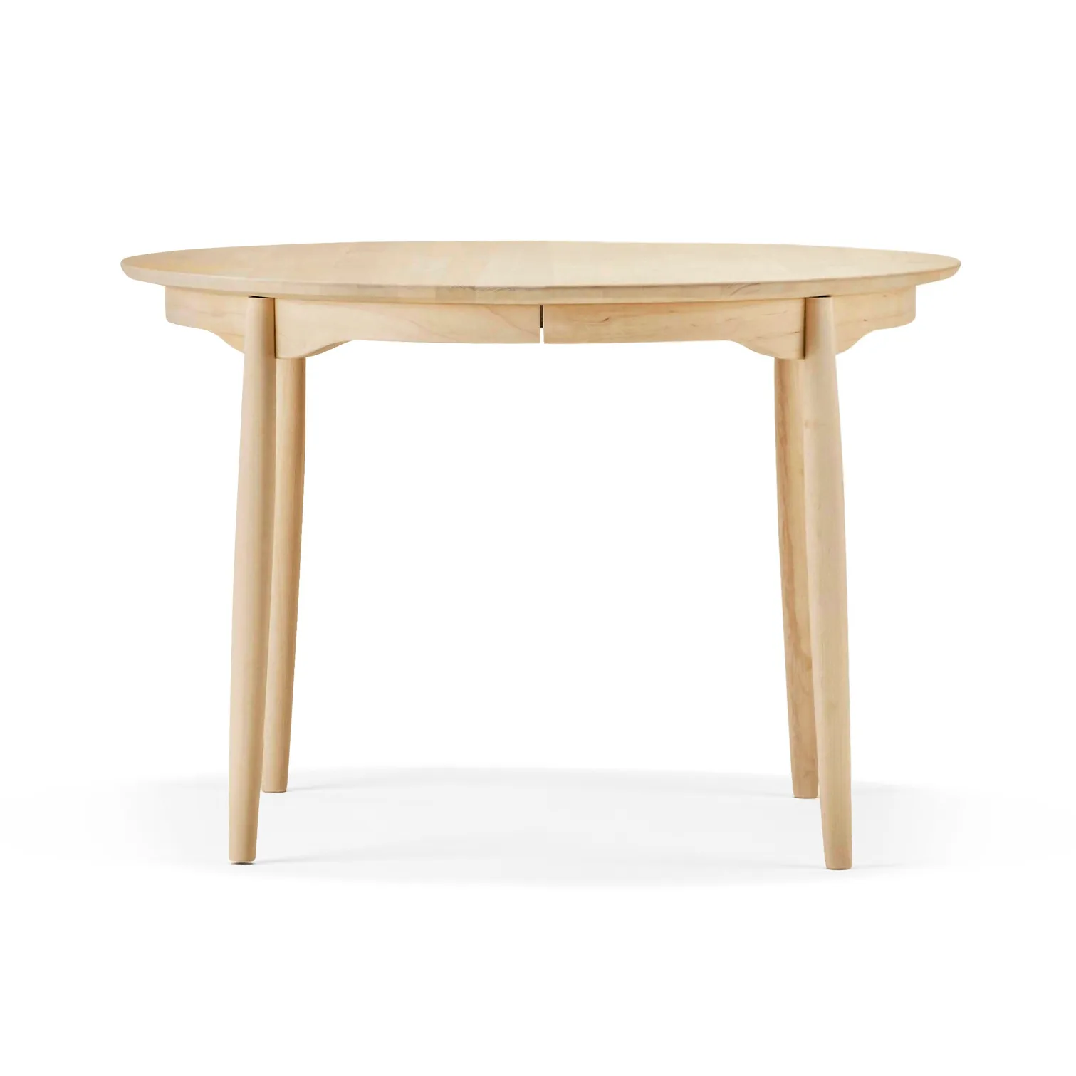 Carl extendable dining table, Birch natural oil, Ø115 cm Stolab