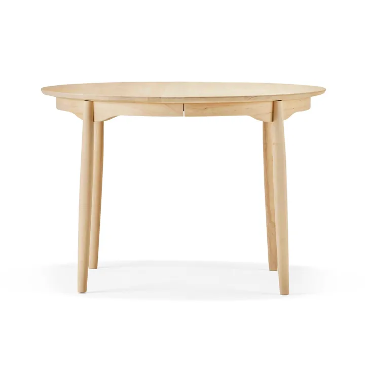 Carl extendable dining table - Birch natural oil, Ø115 cm - Stolab
