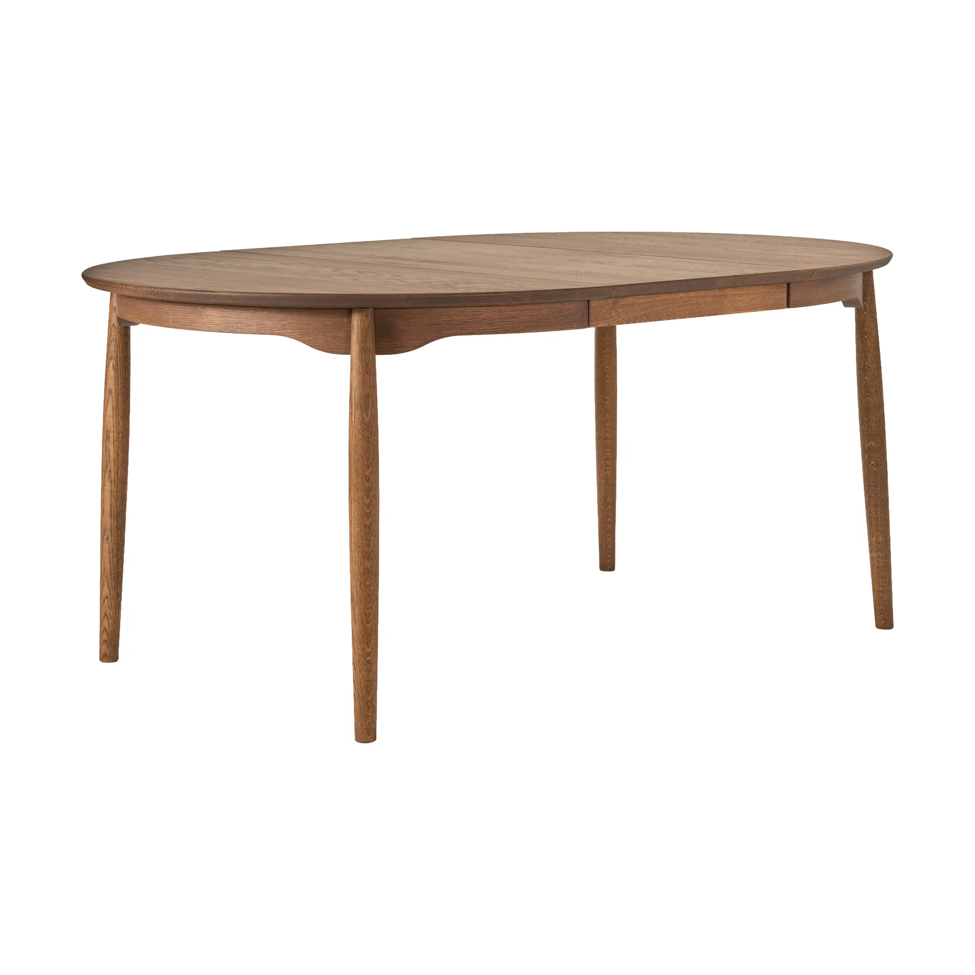 Carl extendable dining table, Chocolat brown oil Special Edition (oak), Ø115 cm Stolab