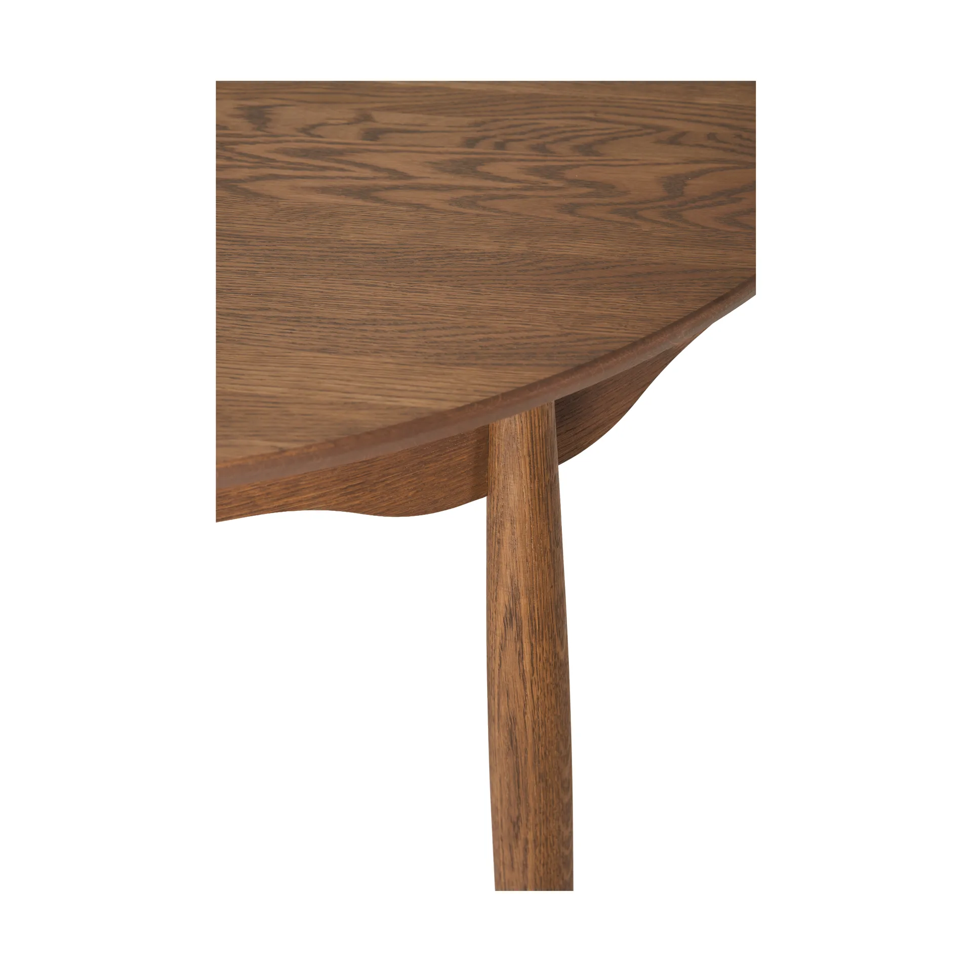 Carl extendable dining table, Chocolat brown oil Special Edition (oak), Ø115 cm Stolab
