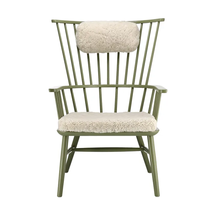 Henriette armchair cushion&headrest Olive green-Moonlight - Stolab