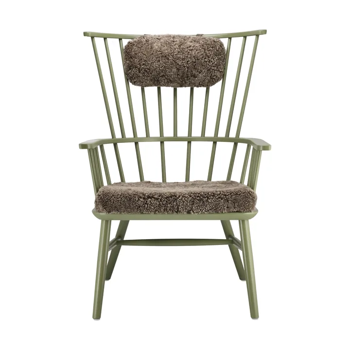 Henriette armchair cushion&headrest Olive green-Sahara - Stolab