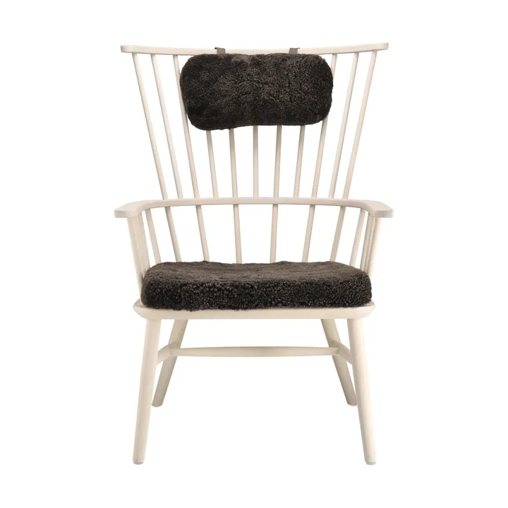 Henriette armchair cushion&headrest White oiled-Espresso - Stolab