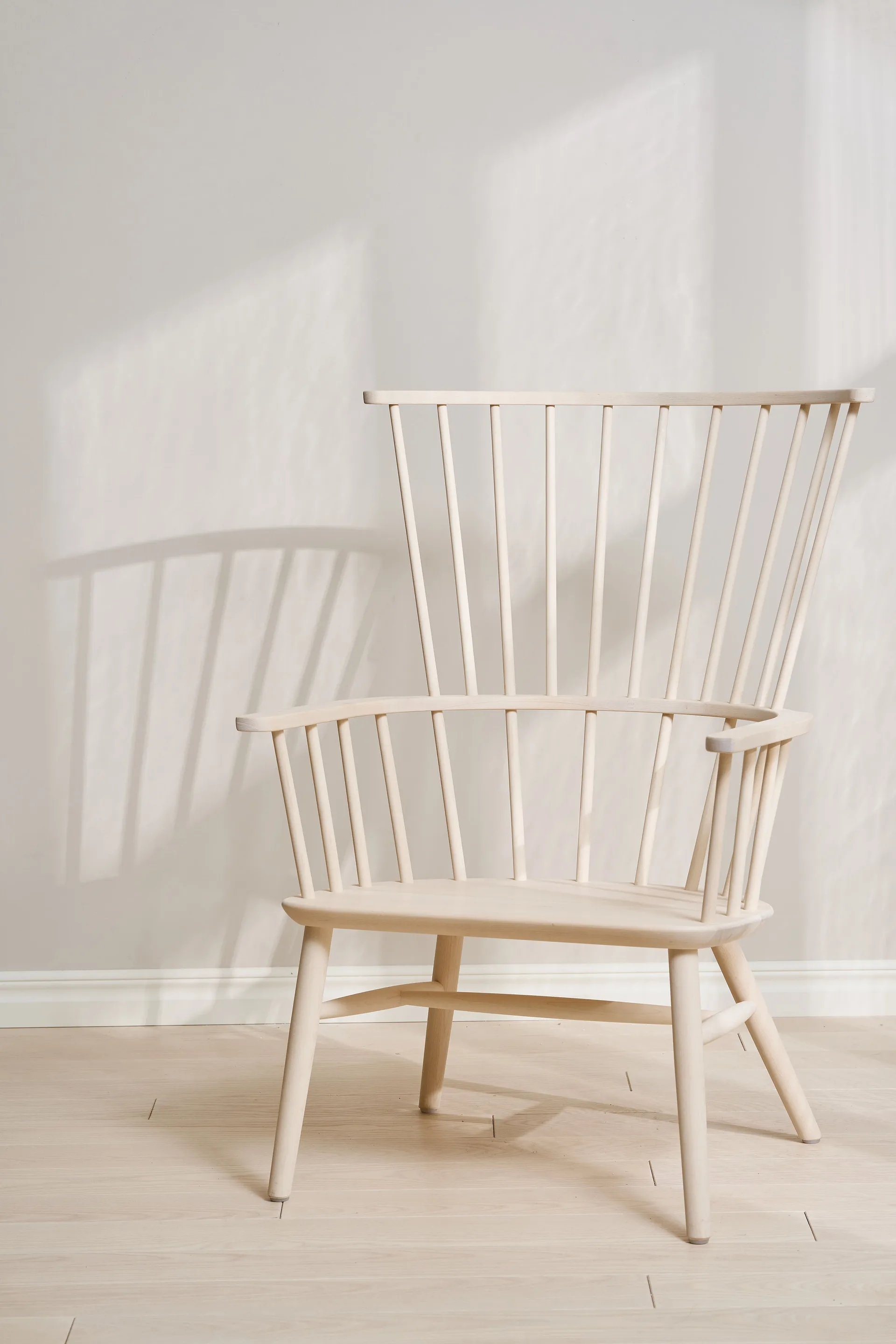 Henriette armchair cushion&headrest White oiled-Sahara Stolab