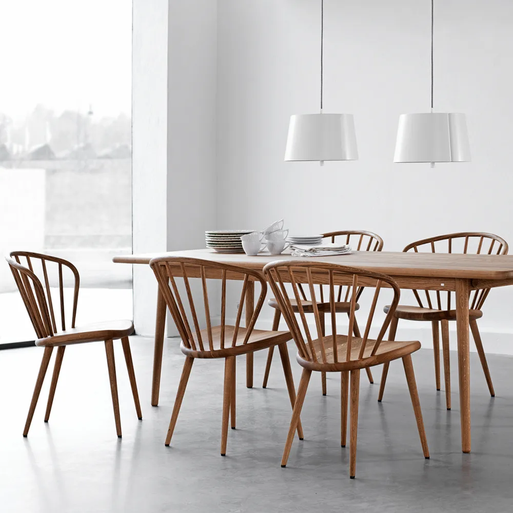 Miss Holly dining table. 175x100 cm, Oak white oiled Stolab