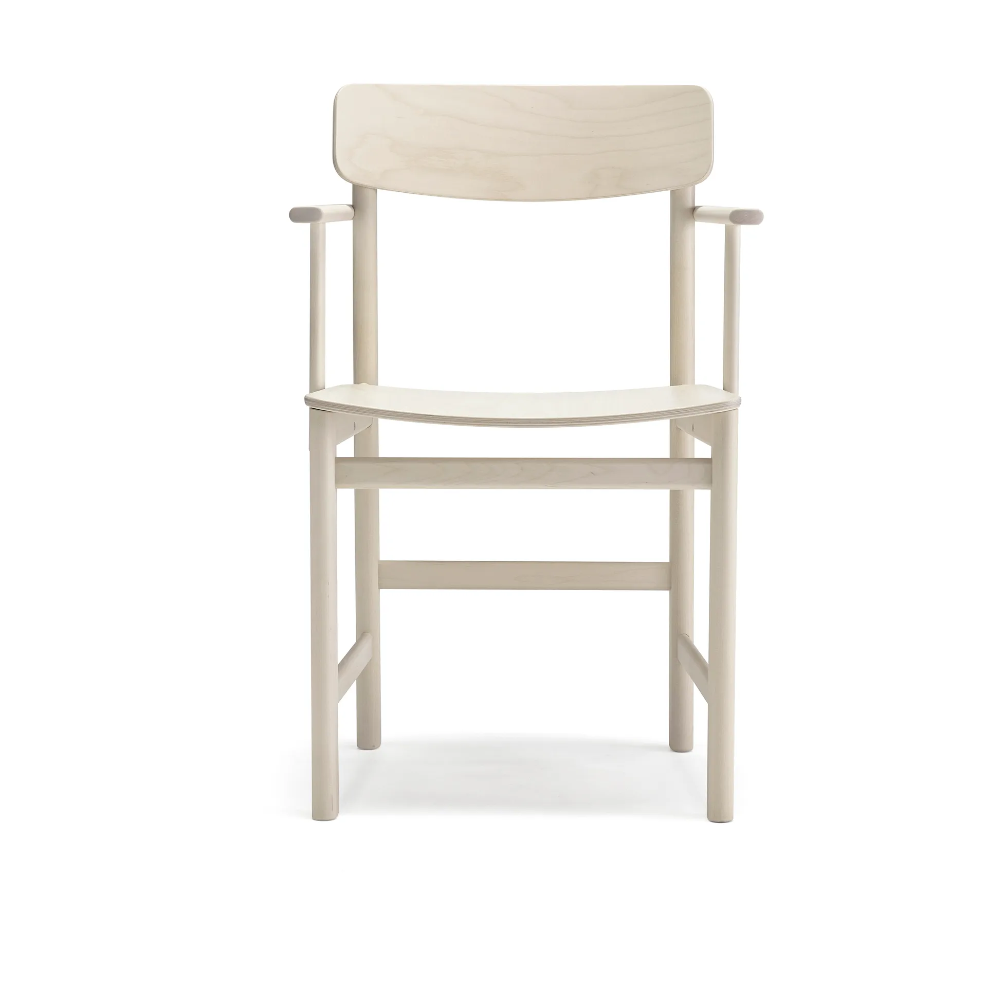 Pal armchair, Birch light matte lacquered Stolab