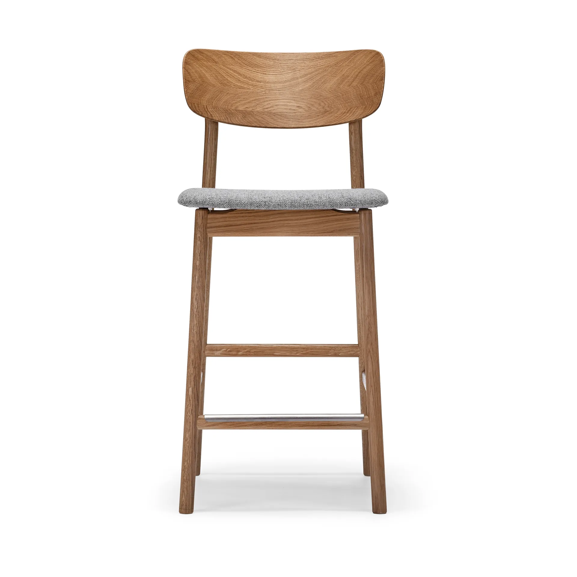 Prima Vista bar stool, Brown/beige-oiled oak Stolab