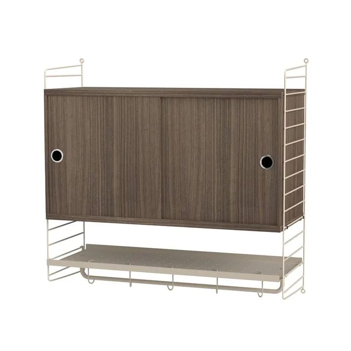 String bedroom walnut & beige - Combination F - String