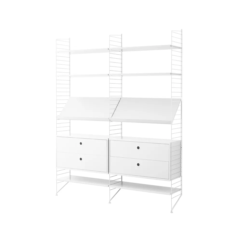 String bookshelf combination A - white String