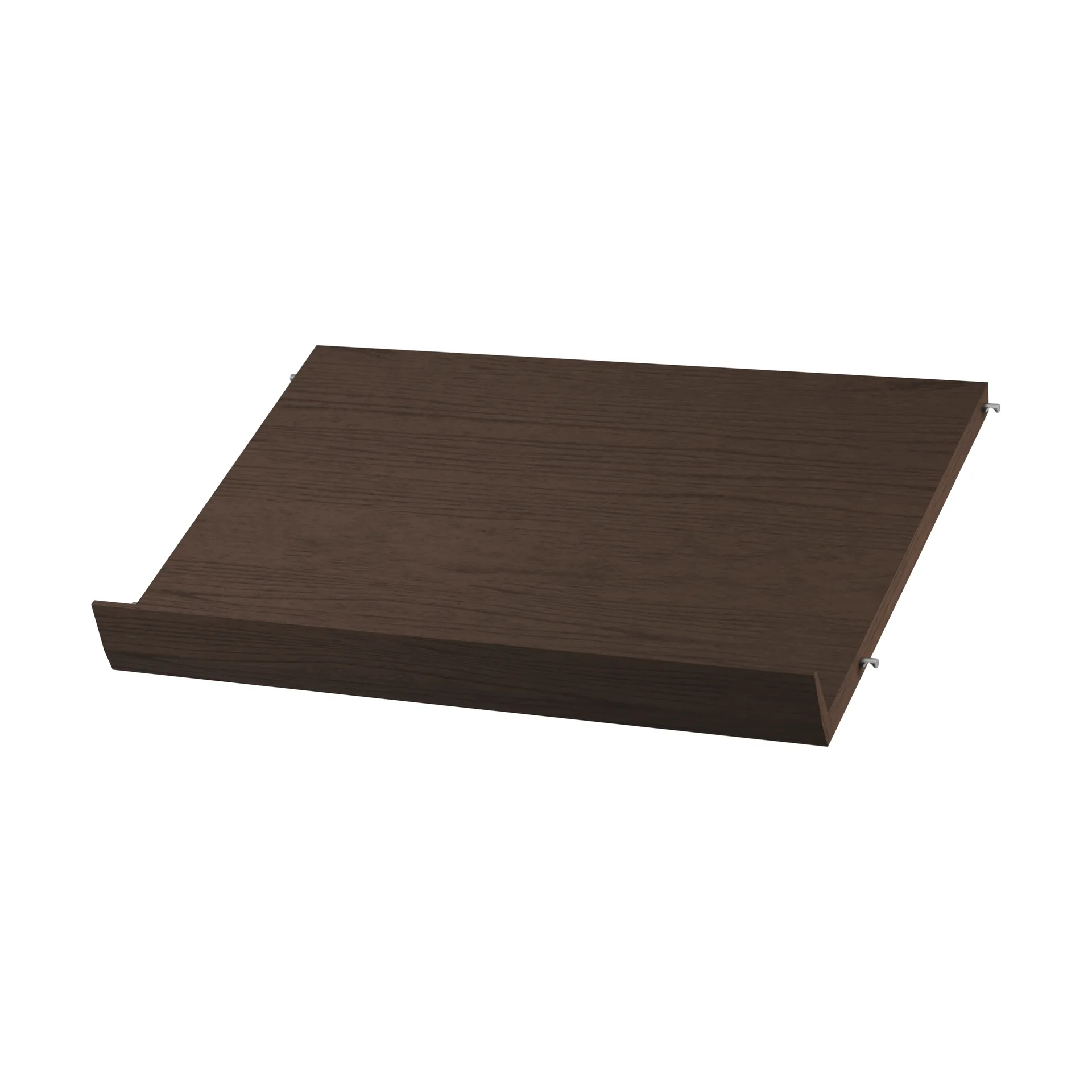 String magazine shelf wood, Dark oak, 58x30 cm String