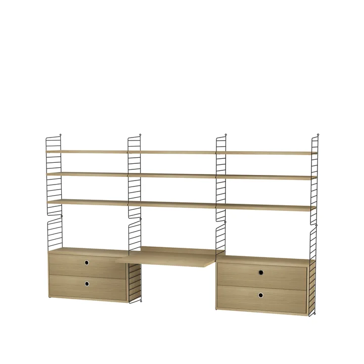 String office oak & black - Combination F - String