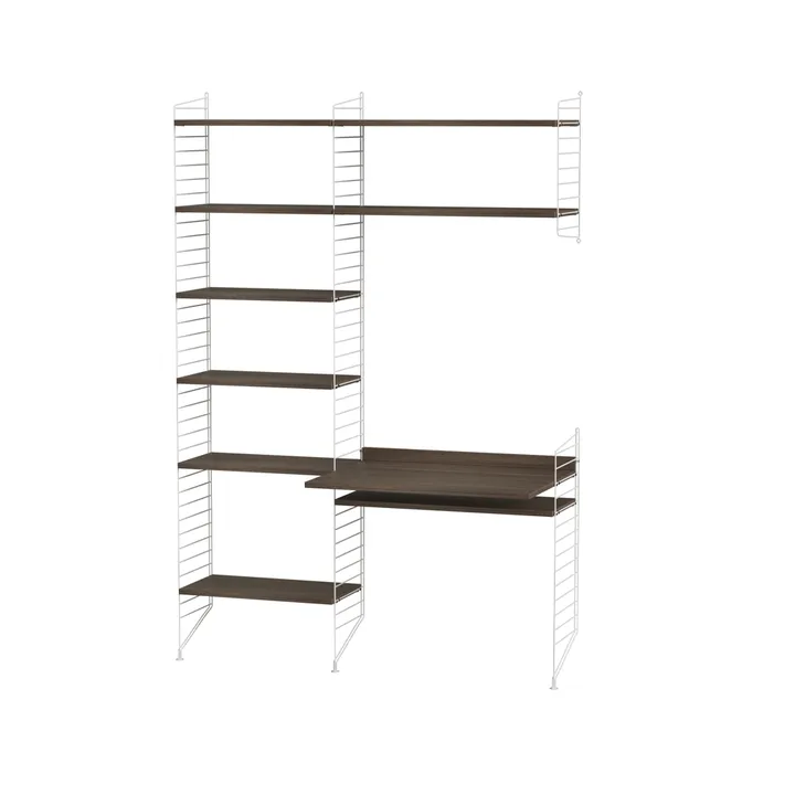 String office walnut & white - Combination G - String