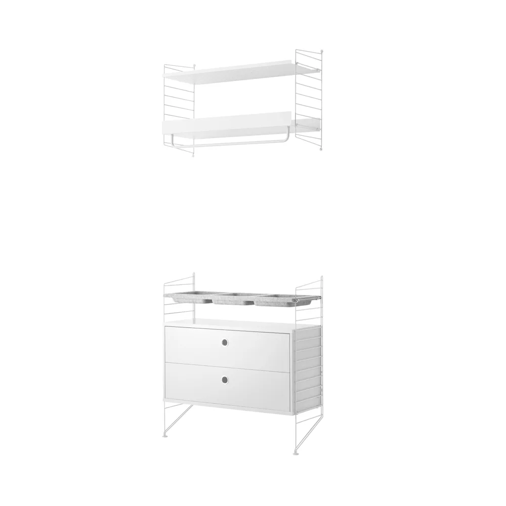 String shelf white - combination G String
